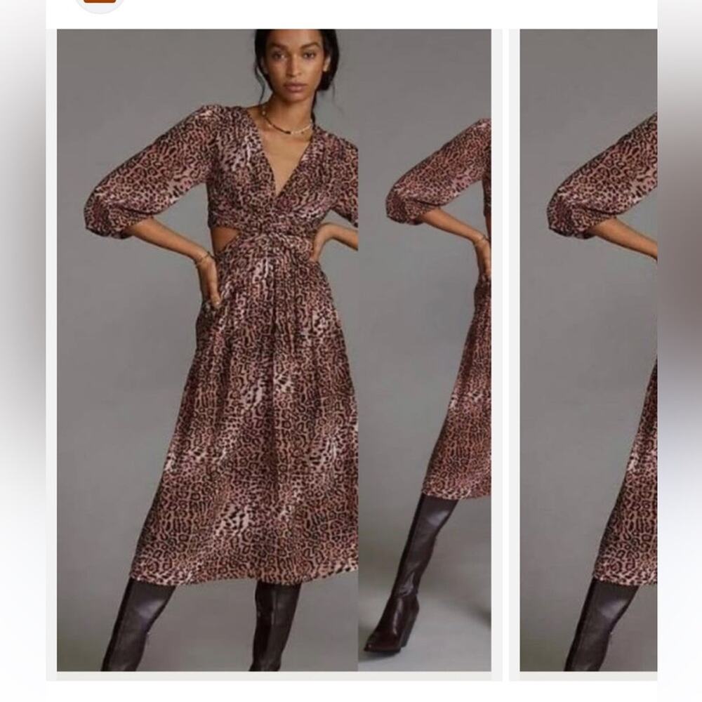 NEW Anthropologie Ranna Gill leopard print dress - Picture 11 of 12